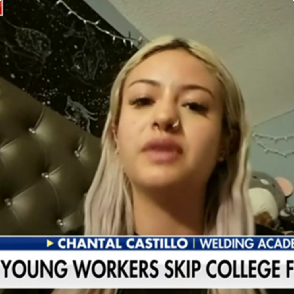 Young Workers Skip College Video Thumbnail with blonde girl