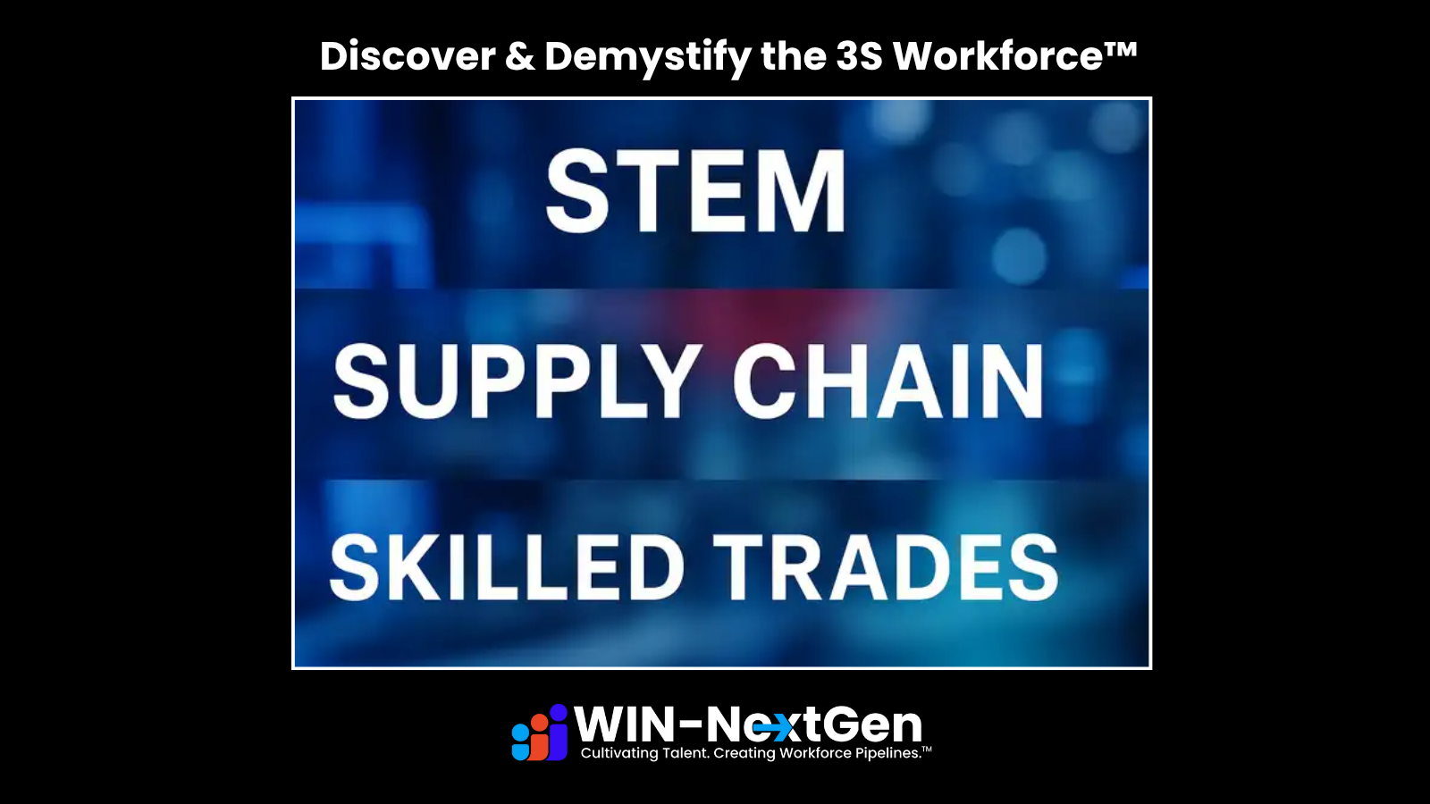 STEM,Supply Chain, and Skilled Trades Blue background featured image