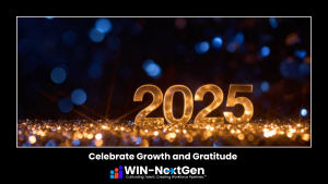 New Year lights displaying 2025