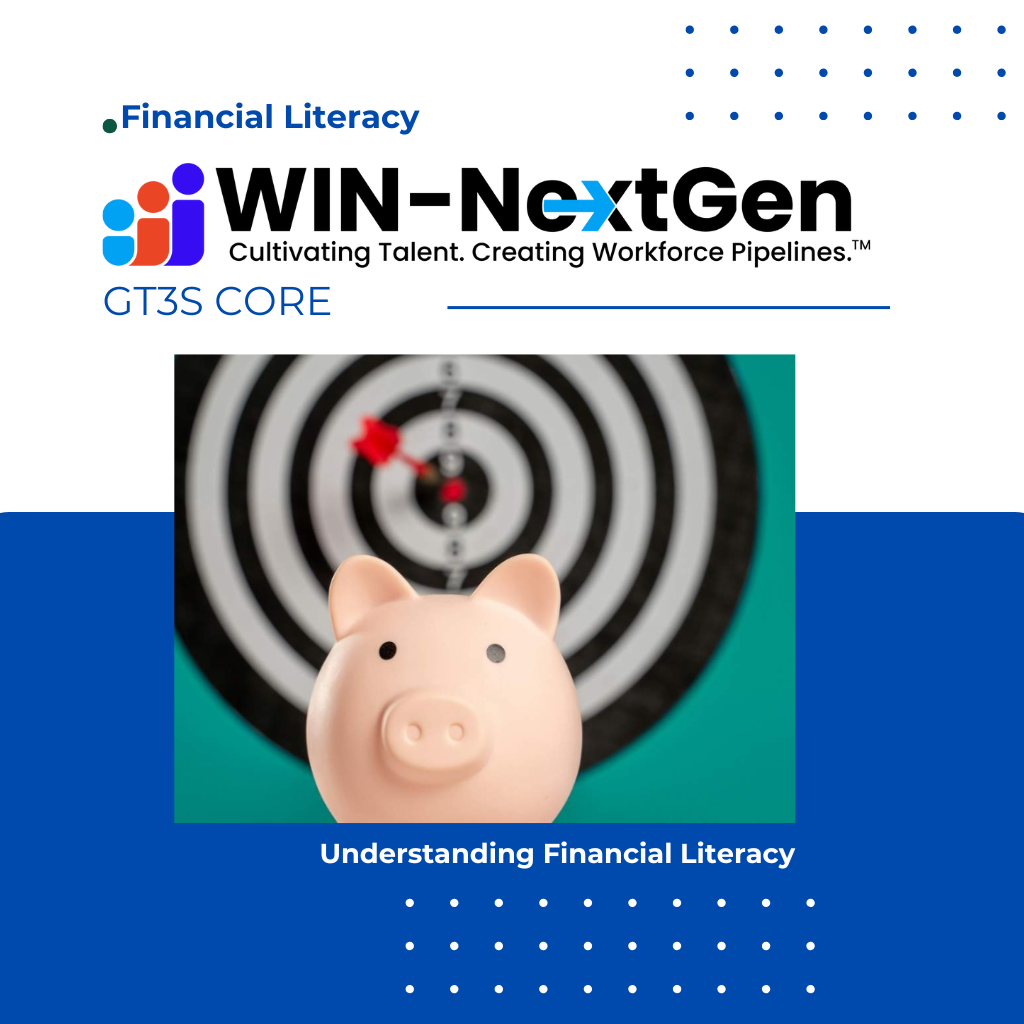 Financial Literacy featured image with piggy bank in front of a dart board