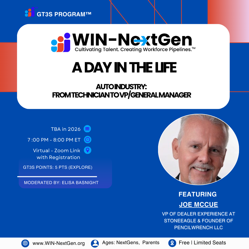 A day in the life with Joe McCue flyer