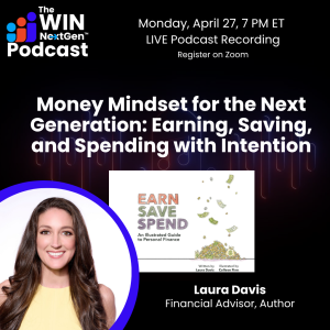 Laura Davis Podcast Flyer featuring Laura Davis for April 27th, 2026.