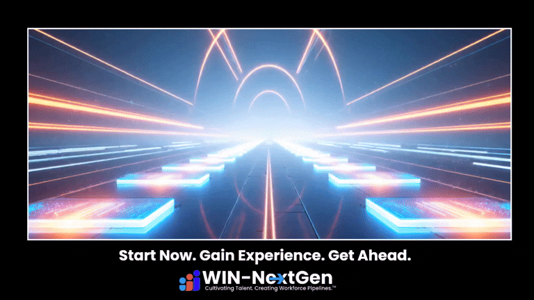 April 2026 Weekly message image that looks like a racetrack