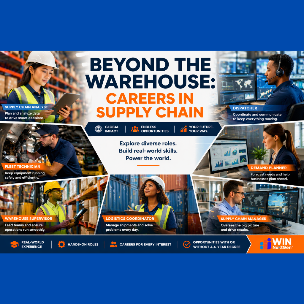 Beyond the Warehouse. Careers in Supply Chain course image.