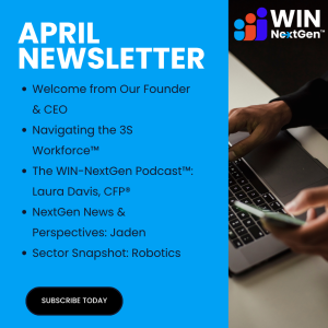 April Newsletter feature image with the words April Newsletter