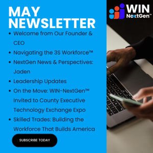 May Newsletter feature image with the words May Newsletter