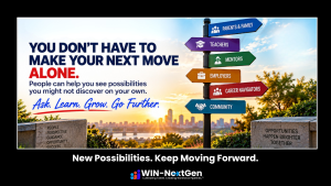 You don't have to make your next move alone. Weekly message feature image.